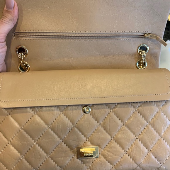 ❌Sold❌Chanel beige quilted ghw 226 reissue double - Picture 8 of 11